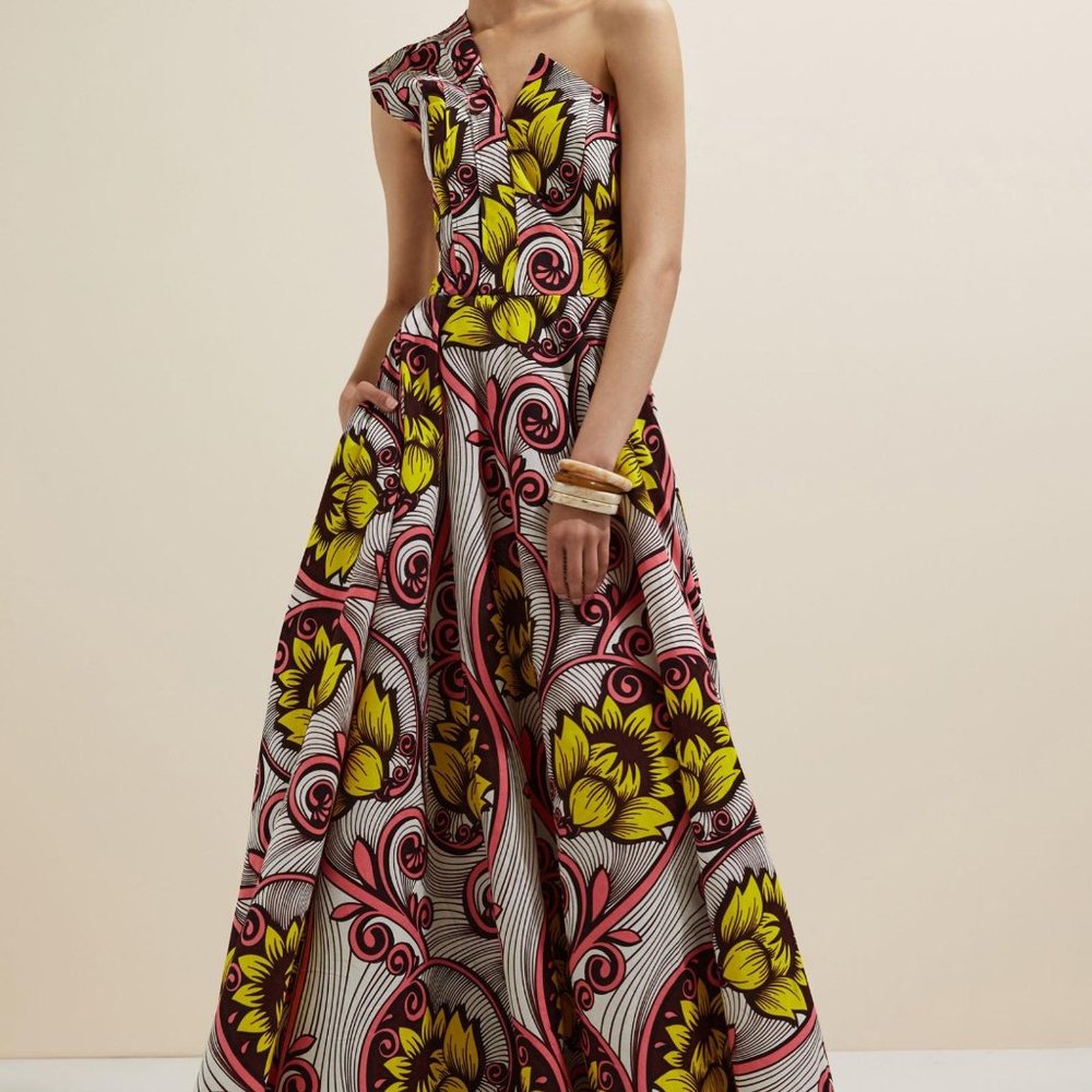 Anthropologie SIKA One-Shoulder Maxi Dress